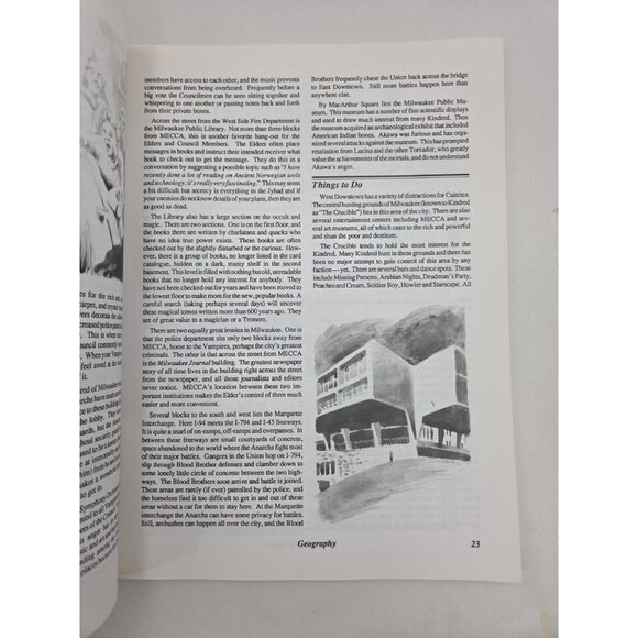 Milwaukee by Night City Sourcebook Vampire Masquerade White Wolf WW2105 1992 - Picture 5 of 10